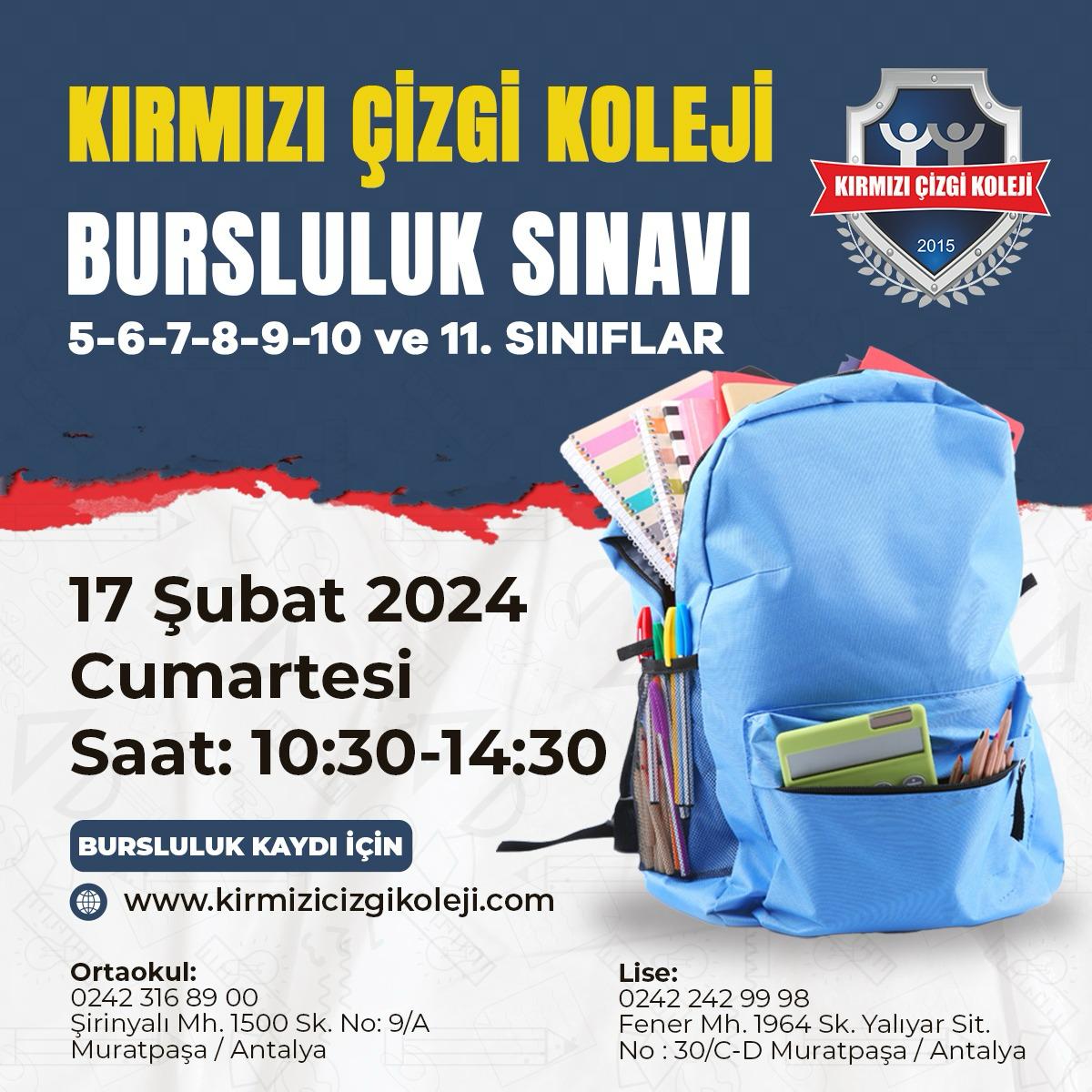 antalya bursluluk sınavı yapan liseler Antalya Bursluluk Sınavı Düzenleyen Liseler